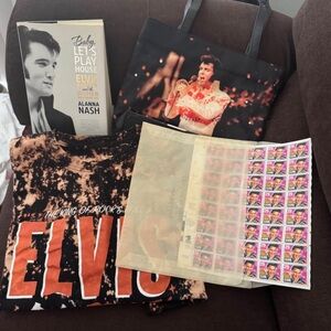 Elvis Presley Graphic Tee and Tote Set